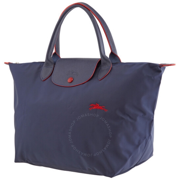 Longchamp Handbags - Longchamp Ladies Le Pliage Top Handle Bag L - Navy